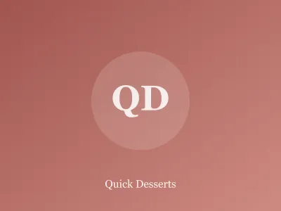 Quick Desserts — recipe category